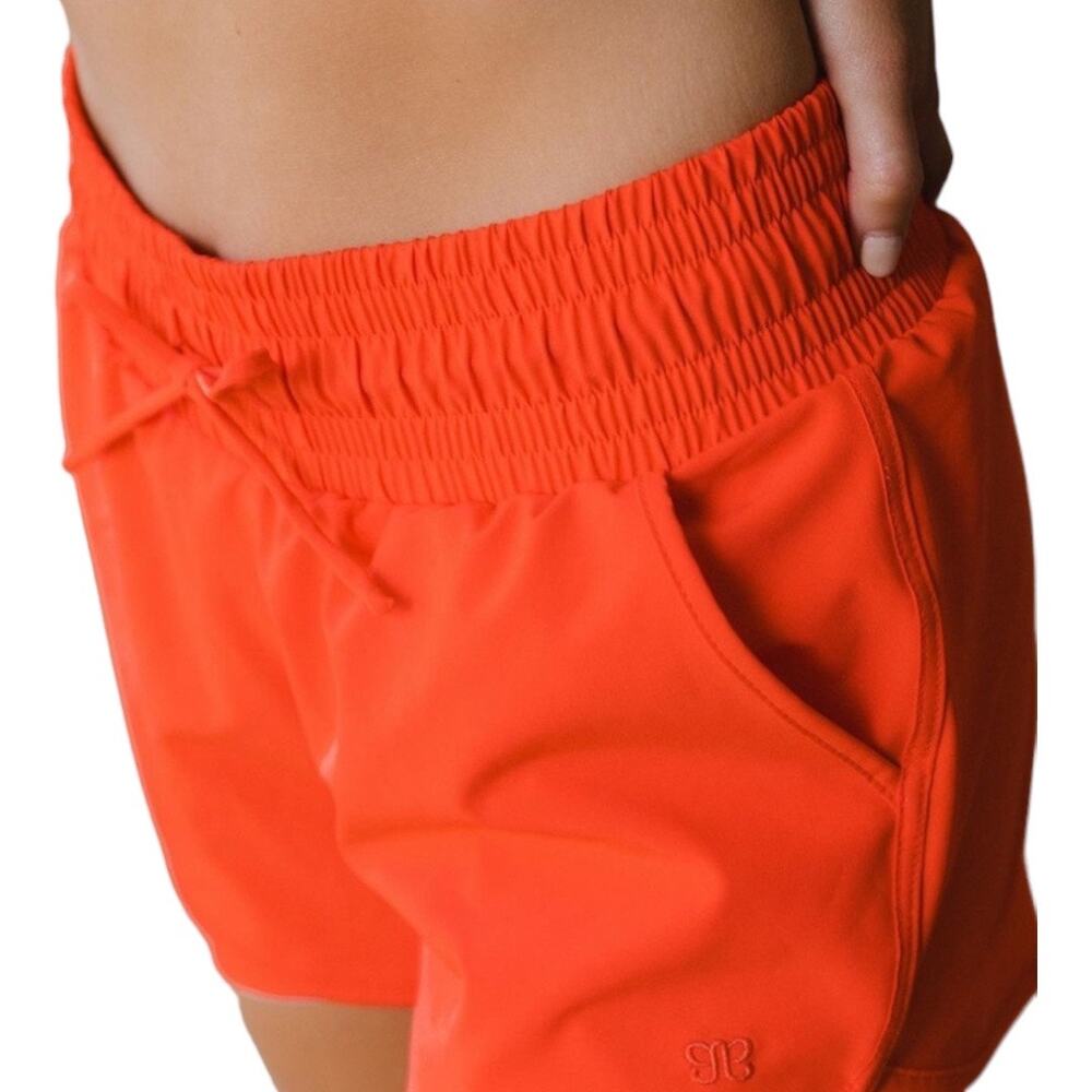 Albion Women's Athletic Shorts - Vibrant Orange